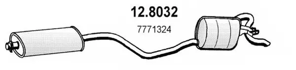 12.8032 ASSO Средний / конечный глушитель ОГ (фото 1)