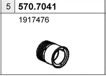570.7041 ASSO Средний / конечный глушитель ОГ (фото 1)