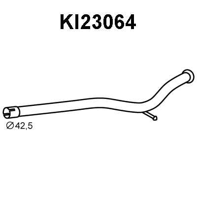 KI23064 VENEPORTE Ремонтная труба, средний глушитель выхлопных газов (фото 1)