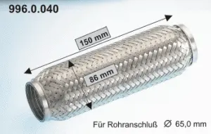 996.0.040 EBERSPÄCHER Гофрированная труба, выхлопная система (фото 1)