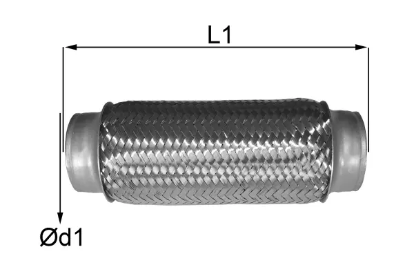 06.34.45 IMASAF Гофрированная труба, выхлопная система (фото 1)