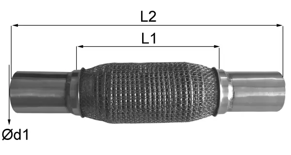 06.48.45 IMASAF Гофрированная труба, выхлопная система (фото 1)