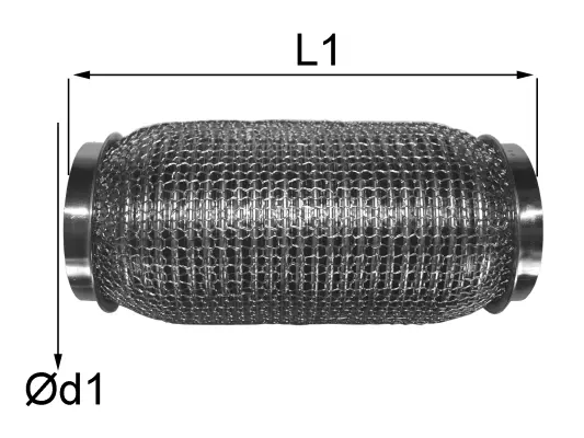 06.49.45 IMASAF Гофрированная труба, выхлопная система (фото 1)