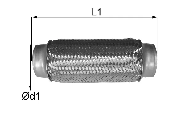 06.50.60 IMASAF Гофрированная труба, выхлопная система (фото 1)