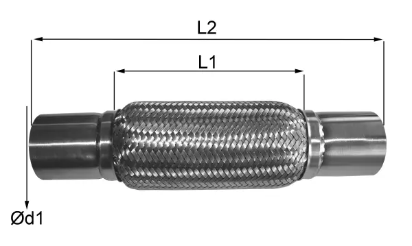 06.53.60 IMASAF Гофрированная труба, выхлопная система (фото 1)