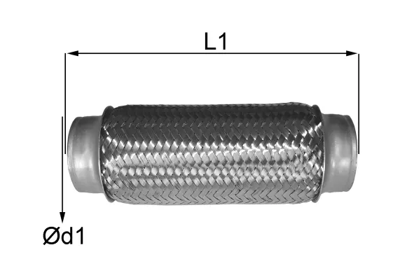 06.57.55 IMASAF Гофрированная труба, выхлопная система (фото 1)