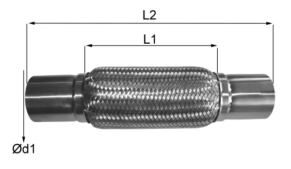 06.60.45 IMASAF Гофрированная труба, выхлопная система (фото 1)