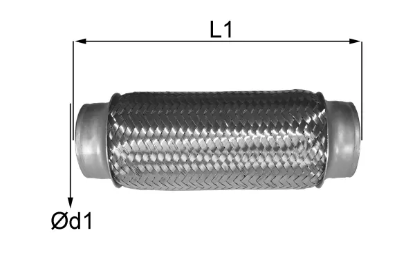 06.60.50 IMASAF Гофрированная труба, выхлопная система (фото 1)
