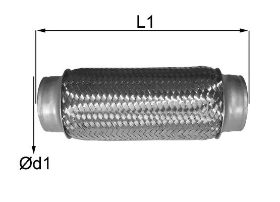 06.65.60 IMASAF Гофрированная труба, выхлопная система (фото 1)