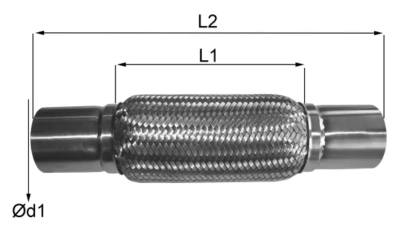 06.66.45 IMASAF Гофрированная труба, выхлопная система (фото 1)