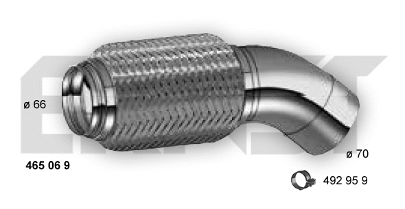 465069 ERNST Гофрированная труба, выхлопная система (фото 1)