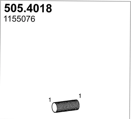 505.4018 ASSO Гофрированная труба, выхлопная система (фото 1)
