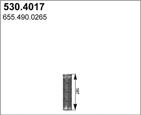 530.4017 ASSO Гофрированная труба, выхлопная система (фото 1)