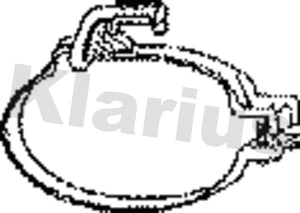 430150 KLARIUS Стопорное кольцо, глушитель (фото 1)