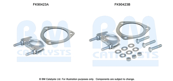 FK90423 BM CATALYSTS Монтажный комплект, катализатор (фото 1)