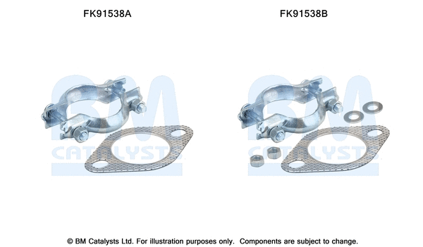 FK91538 BM CATALYSTS Монтажный комплект, катализатор (фото 1)