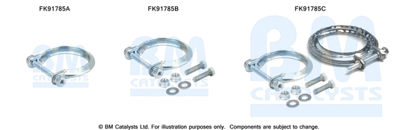 FK91785 BM CATALYSTS Монтажный комплект, катализатор (фото 1)
