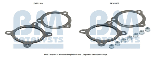 FK92110 BM CATALYSTS Монтажный комплект, катализатор (фото 1)