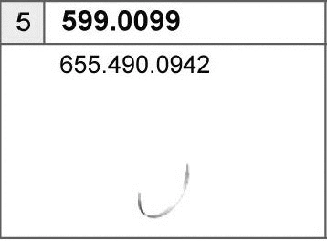 599.0099 ASSO Монтажный комплект, глушитель (фото 1)