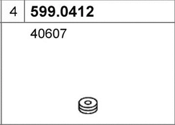 599.0412 ASSO Монтажный комплект, глушитель (фото 1)