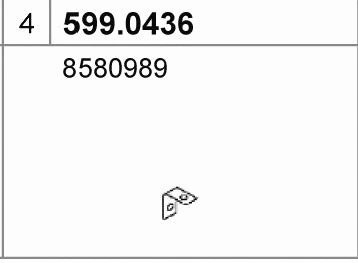 599.0436 ASSO Монтажный комплект, глушитель (фото 1)