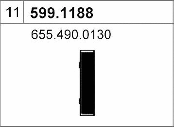 599.1188 ASSO Монтажный комплект, глушитель (фото 1)