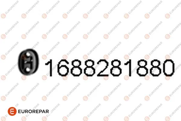 1688281880 EUROREPAR Резиновые полоски, система выпуска (фото 1)