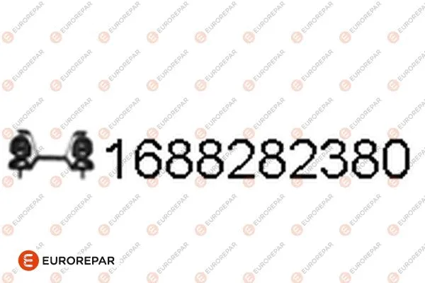 1688282380 EUROREPAR Резиновые полоски, система выпуска (фото 1)
