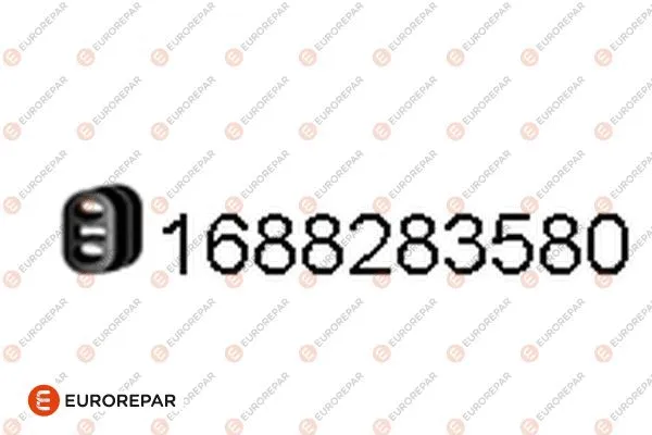 1688283580 EUROREPAR Резиновые полоски, система выпуска (фото 1)