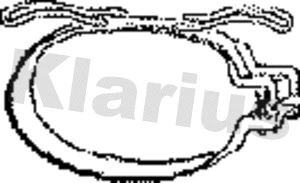 VOP33AT KLARIUS Кронштейн, глушитель (фото 1)