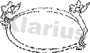 430100 KLARIUS Кронштейн, система выпуска ОГ (фото 1)