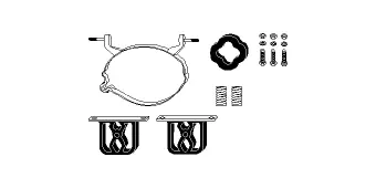 82 12 9079 HJS Монтажный комплект, система выпуска (фото 1)