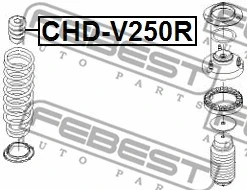 CHD-V250R FEBEST Буфер, амортизация (фото 2)