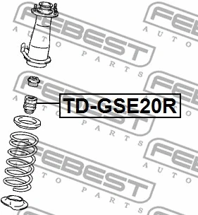 TD-GSE20R FEBEST Буфер, амортизация (фото 2)