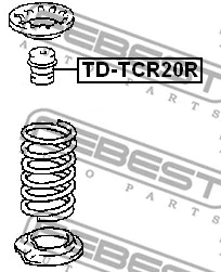 TD-TCR20R FEBEST Буфер, амортизация (фото 2)