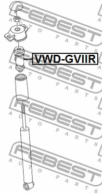 VWD-GVIIR FEBEST Буфер, амортизация (фото 2)