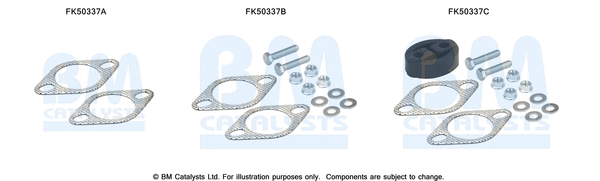 FK50337 BM CATALYSTS Монтажный комплект, труба выхлопного газа (фото 1)