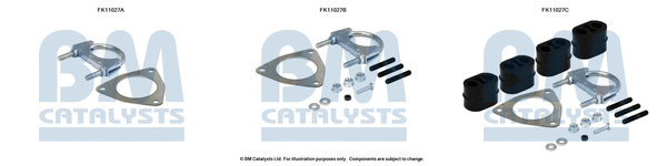 FK11027 BM CATALYSTS Монтажный комплект, сажевый / частичный фильтр (фото 1)