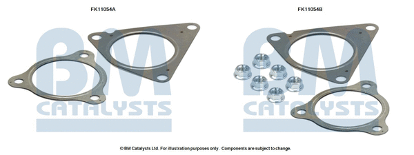 FK11054 BM CATALYSTS Монтажный комплект, сажевый / частичный фильтр (фото 1)