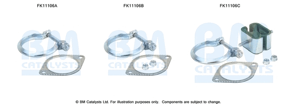 FK11106 BM CATALYSTS Монтажный комплект, сажевый / частичный фильтр (фото 1)