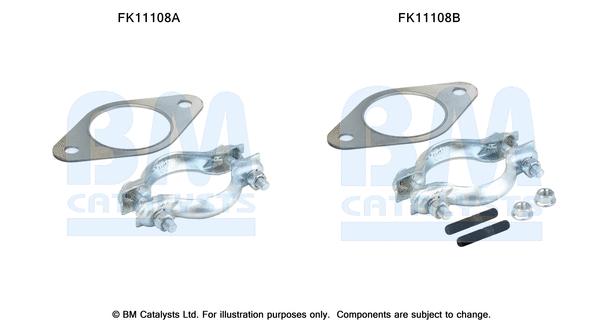 FK11108 BM CATALYSTS Монтажный комплект, сажевый / частичный фильтр (фото 1)