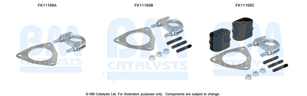 FK11169 BM CATALYSTS Монтажный комплект, сажевый / частичный фильтр (фото 1)