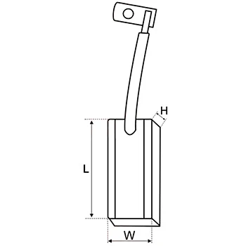 AB5003 AS-PL Угольная щетка, генератор (фото 4)