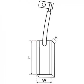 AB2004 AS-PL Угольная щетка, генератор (фото 4)