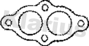 410082 KLARIUS Прокладка, труба выхлопного газа (фото 1)