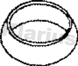 410373 KLARIUS Прокладка, труба выхлопного газа (фото 1)