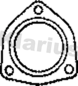 410558 KLARIUS Прокладка, труба выхлопного газа (фото 1)