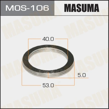 MOS-106 MASUMA Уплотнительное кольцо, труба выхлопного газа (фото 1)