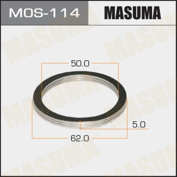 MOS-114 MASUMA Уплотнительное кольцо, труба выхлопного газа (фото 1)