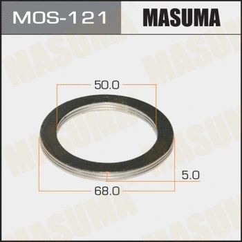 MOS-121 MASUMA Уплотнительное кольцо, труба выхлопного газа (фото 1)